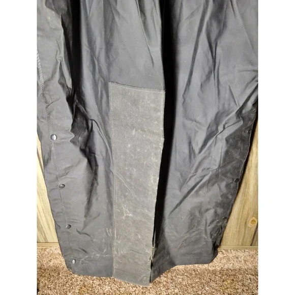Harley Davidson Men's SZ L Rain Coverall PVC Motorcycle Boiler Suit Black Zip - Picture 6 of 9